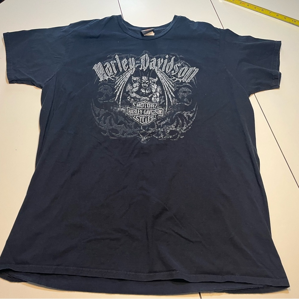 Harley Davidson men’s 2XL black 2013 2009 tee shirt Cape Fear N. Carolina